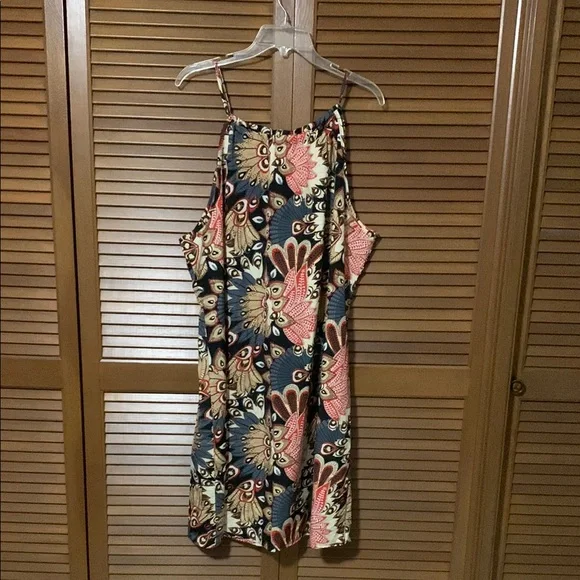 Boho Floral Print Sleeveless Dress 3X - Picture 2 of 4